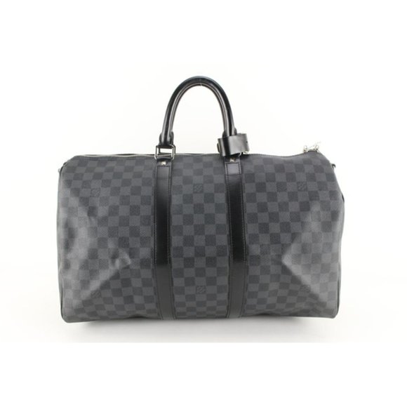 Louis Vuitton Damier Graphite Keepall Bandouliere 45 4530LK810S - Picture 1 of 12